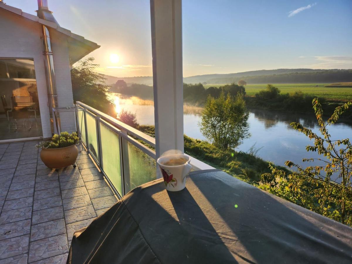 Haus An Der Weser Ferienwohnung Brevorde Exterior photo